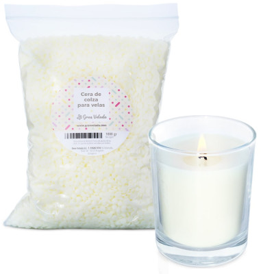 Cera de colza para velas al por mayor. ¡Aprovecha el formato ahorro!