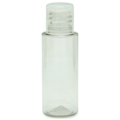 Botella 30 ml cilÃ­ndrica PET tapÃ³n bisagra por mayor