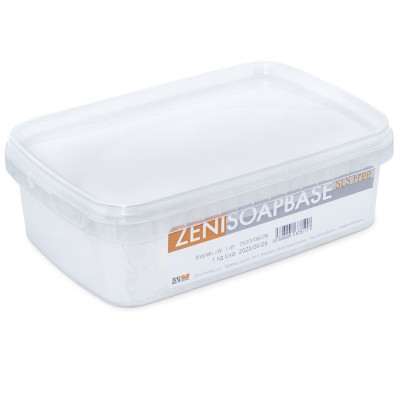 Jabon base blanco de glicerina en suspension en formato ahorro.